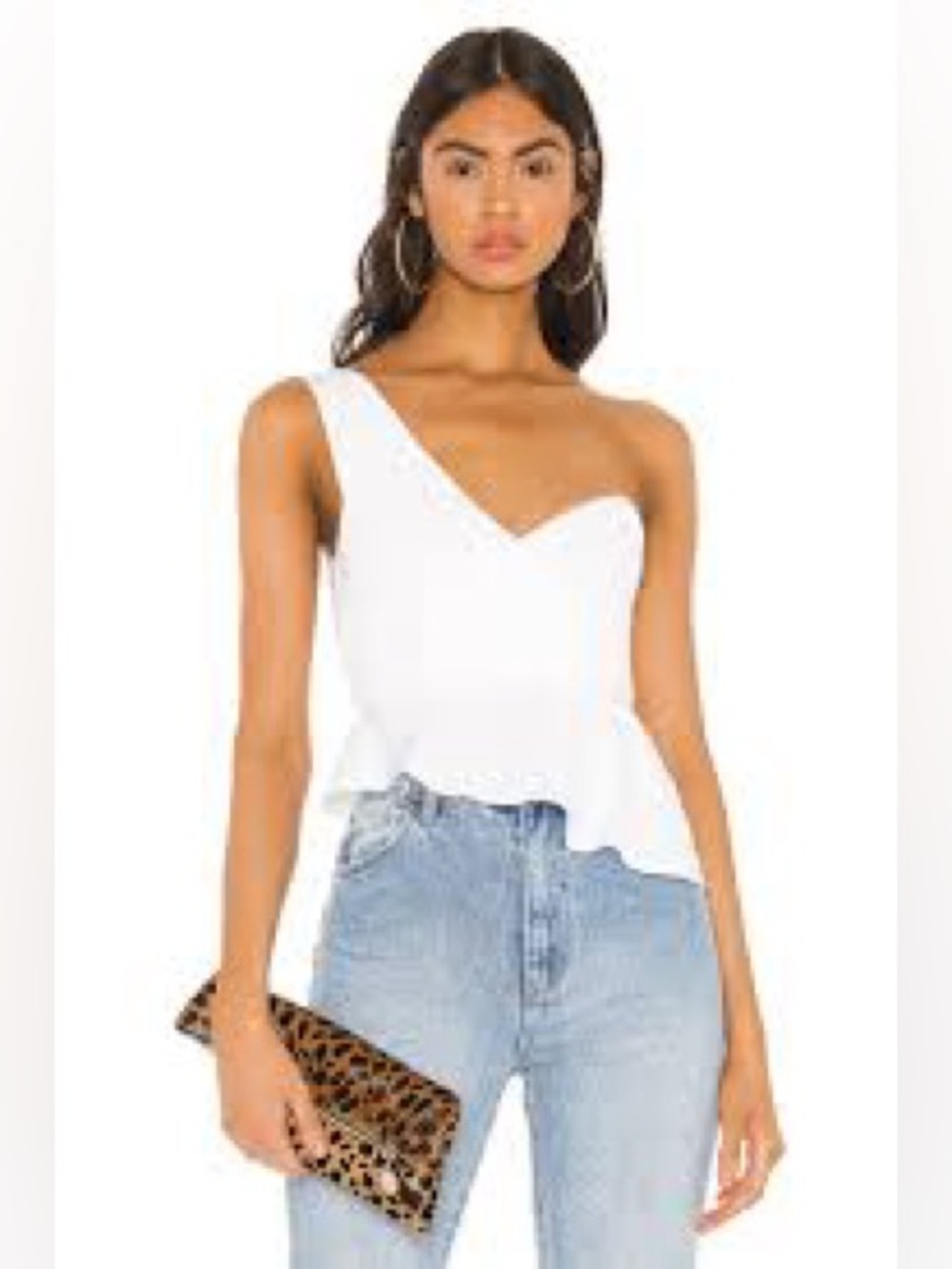 superdown karlie one shoulder top
